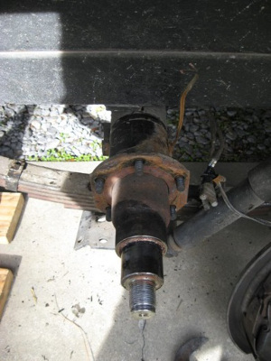 bent axle spindle