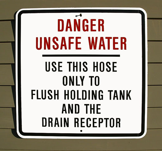 Danger Unsafe Water