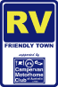 Australia RV Friendly Town sign